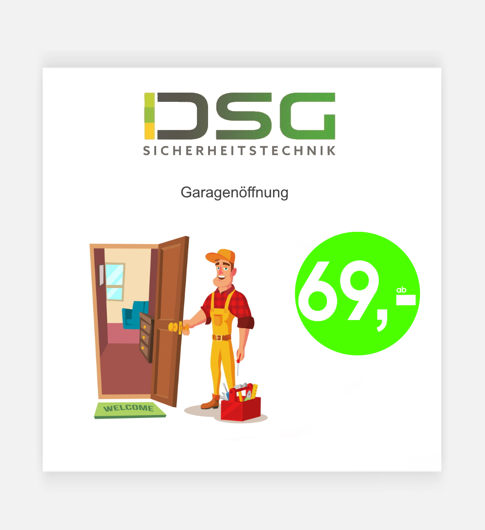 Schlüsseldienst in Korschenbroich für eine Garagenöffnung