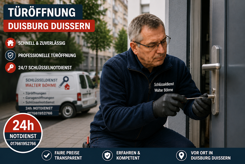 Türöffnung in Duisburg Duissern