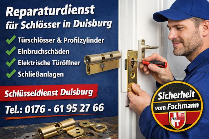 Reparaturdienst für Schlösser und Türschlösser in Duissern