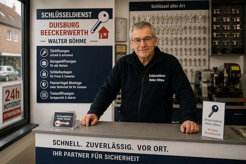 Schlüsseldienst Duisburg Beeckerwerth Türsicherungen