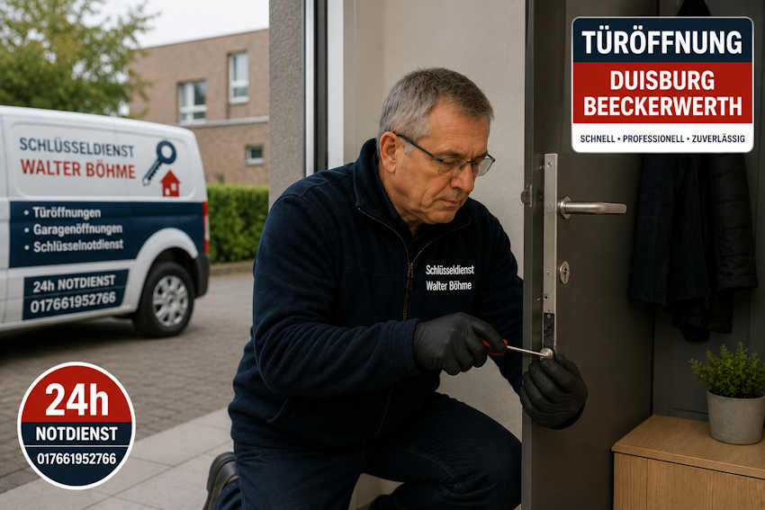 Türöffnung in Duisburg Beeckerwerth