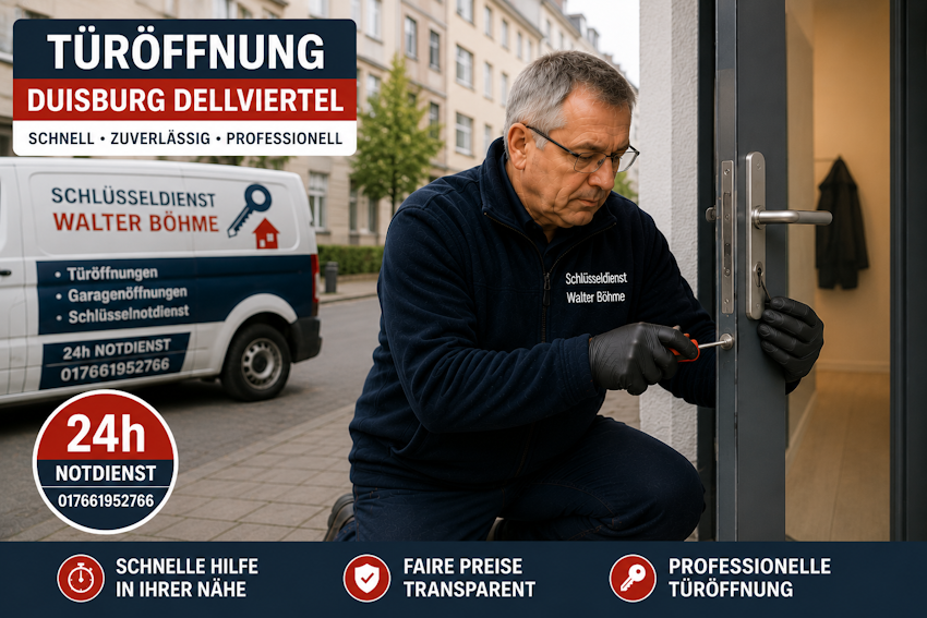 Türöffnung in Duisburg Dellviertel