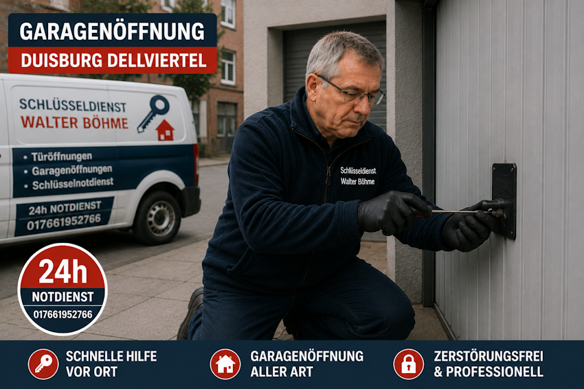 Garagenöffnung in Duisburg Dellviertel
