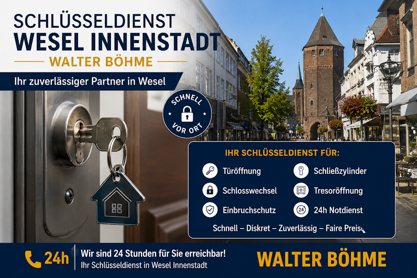 Schlüsseldienst Wesel Innenstadt Walter Böhme